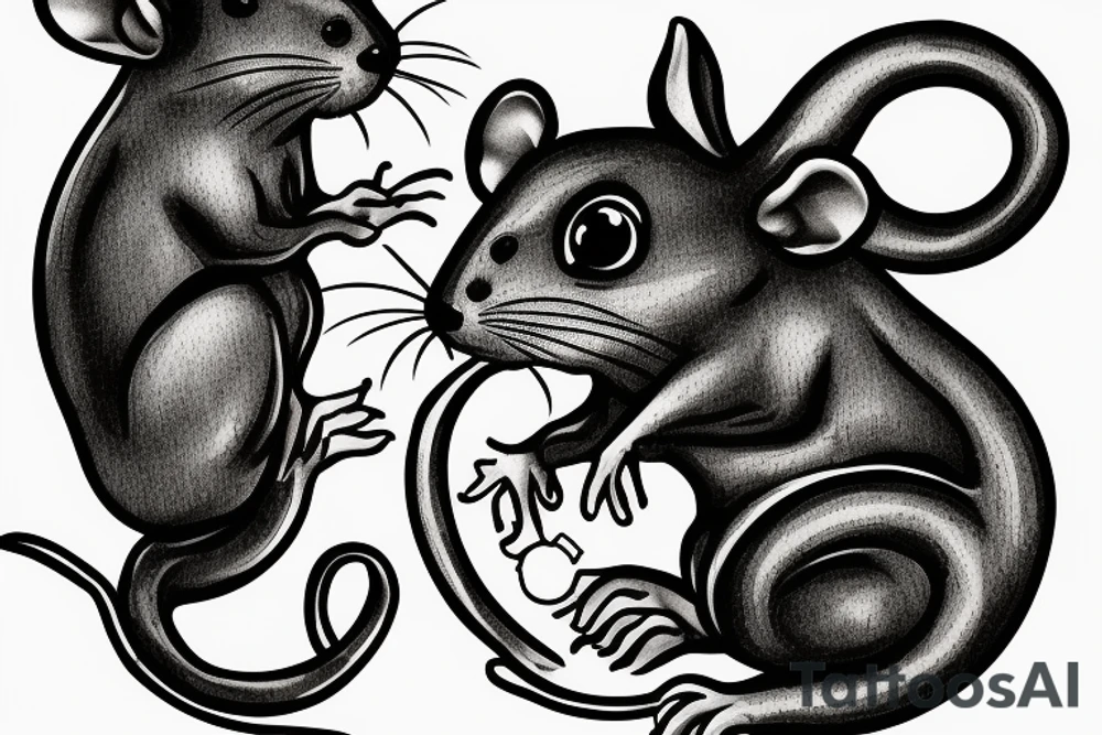 rat tattoo on the wrist tattoo idea