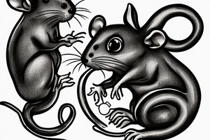 rat tattoo on the wrist tattoo idea