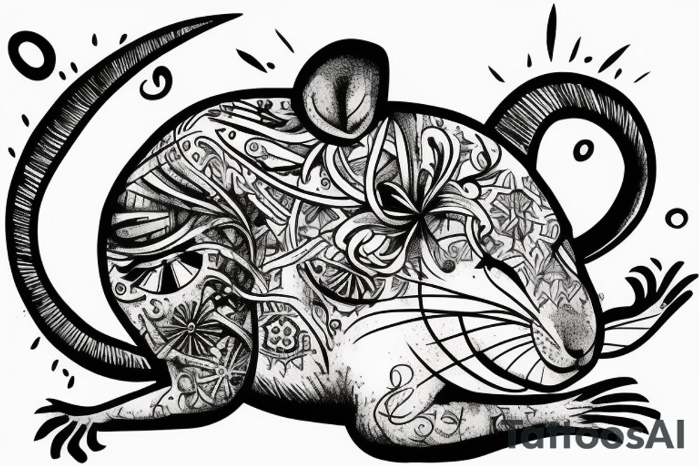 rat tattoo on the wrist tattoo idea