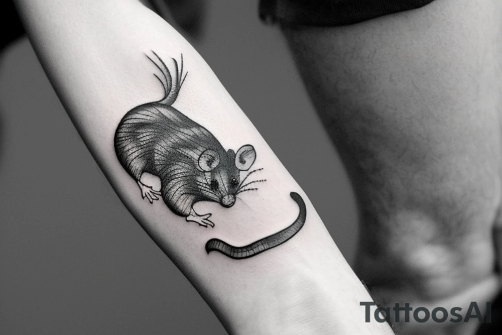 rat tattoo on the wrist tattoo idea