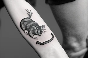 rat tattoo on the wrist tattoo idea