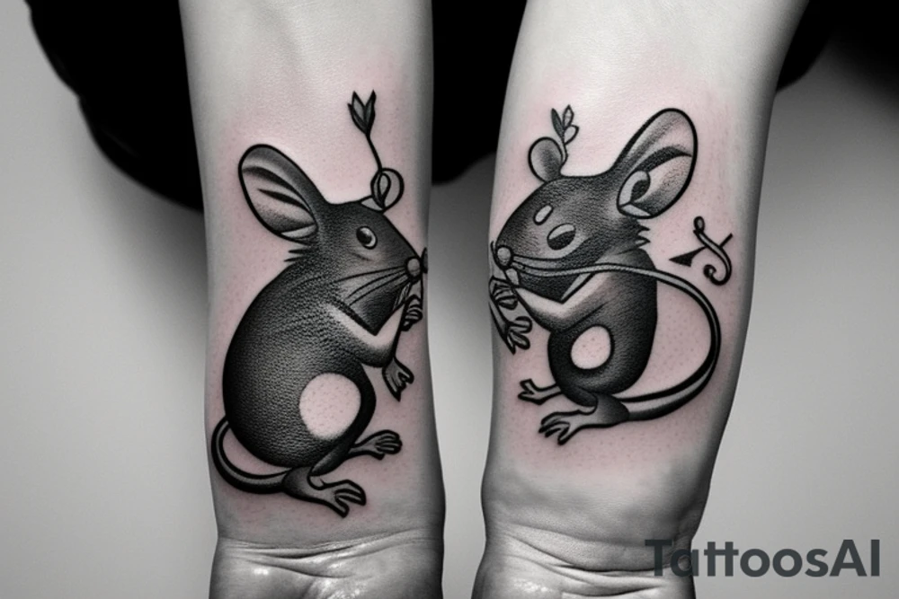 rat tattoo on the wrist tattoo idea