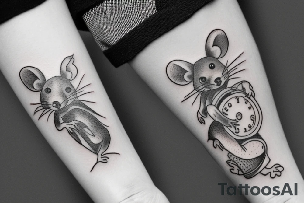rat tattoo on the wrist tattoo idea