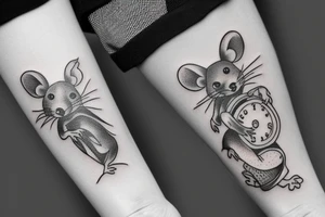 rat tattoo on the wrist tattoo idea