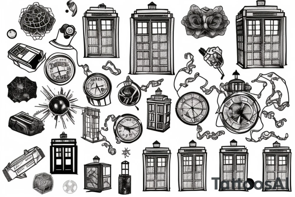 TARDIS doctor who tattoo idea