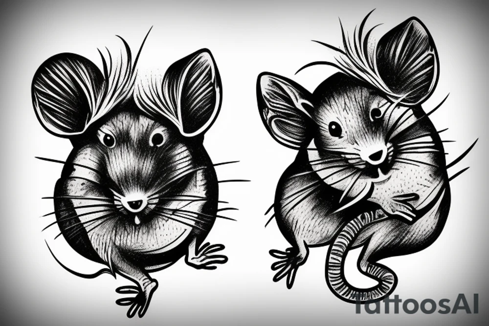 rat tattoo on the wrist tattoo idea
