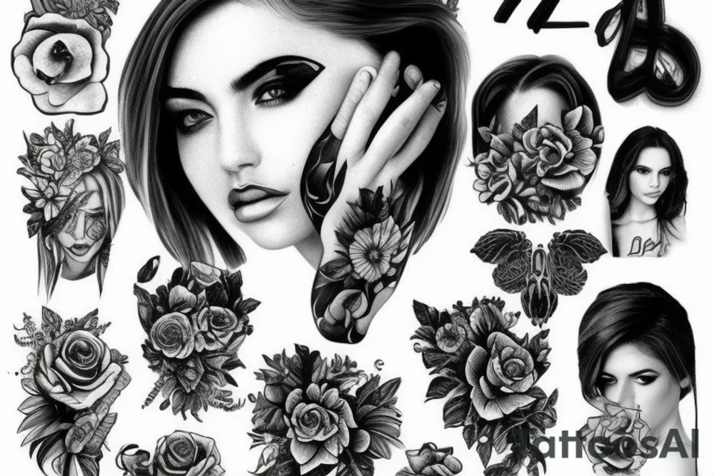 ana de armas tattoo idea