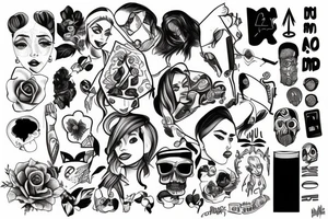 ana de armas tattoo idea