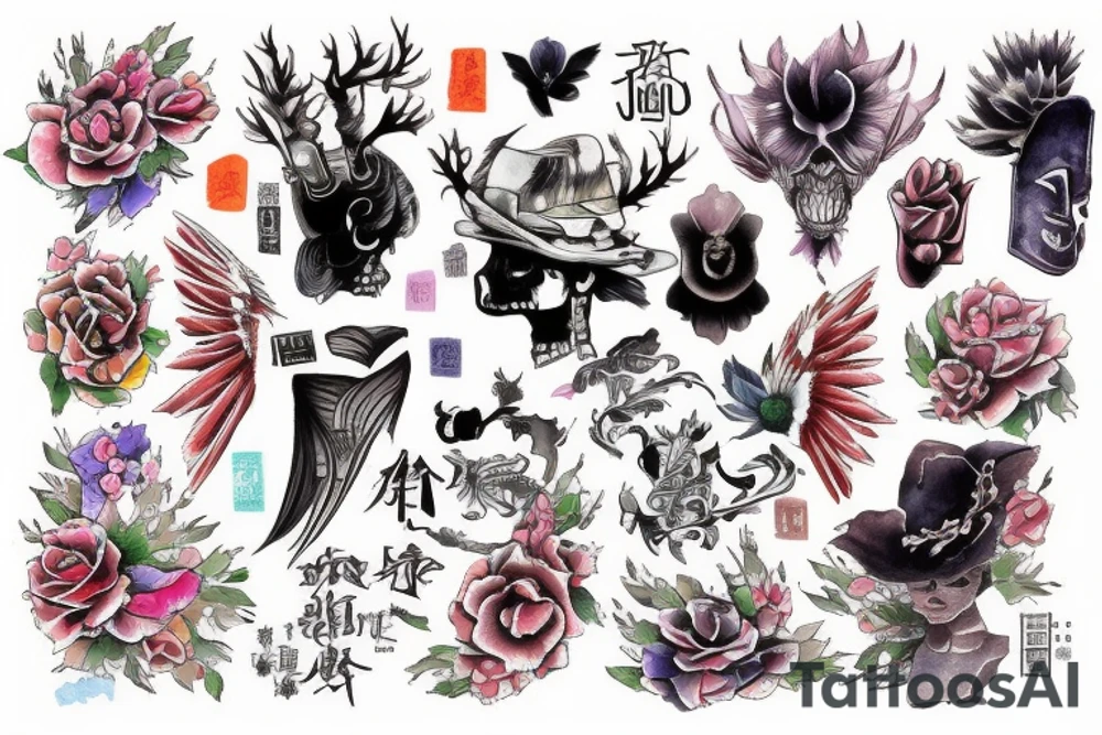 英文HZ 纹身 tattoo idea