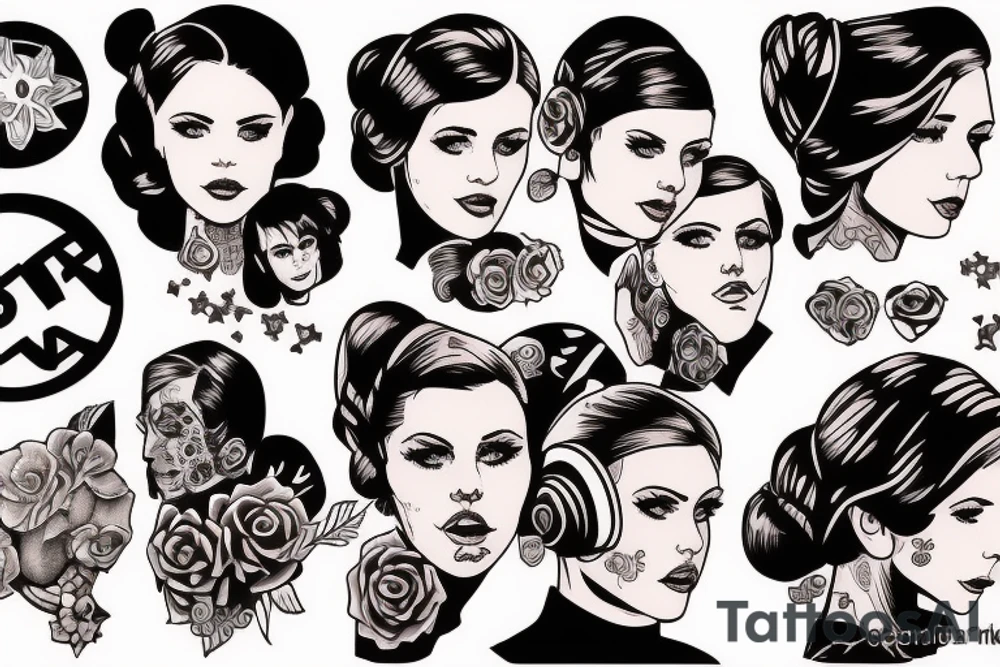 Prenses Leia resist revolution tattoo idea