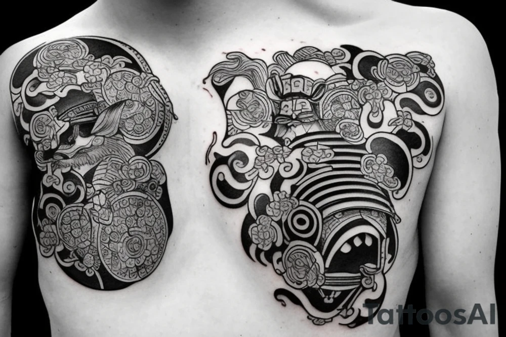 japanese samurai tattoo idea