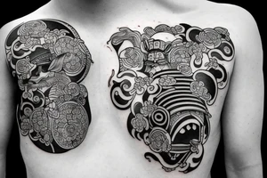 japanese samurai tattoo idea