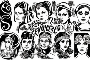 Prenses Leia resistting the order doing a revolution tattoo idea