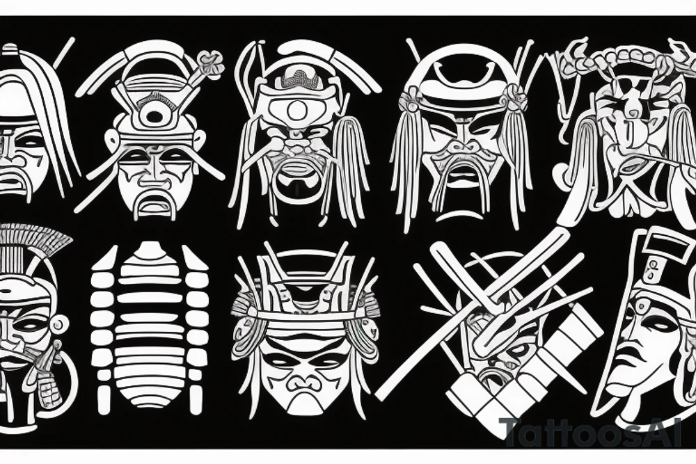 japanese samurai tattoo idea