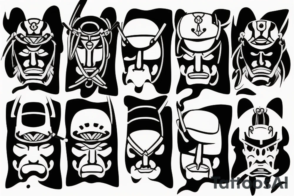 japanese samurai tattoo idea