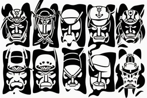 japanese samurai tattoo idea