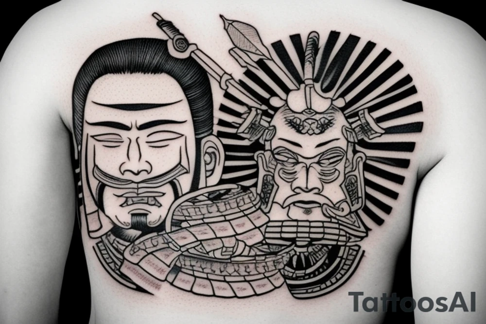 japanese samurai tattoo idea