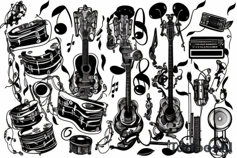 music tattoo idea