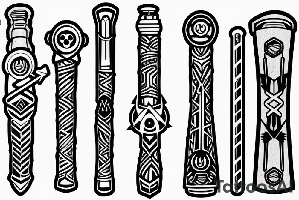 Light sabers clashing tattoo idea