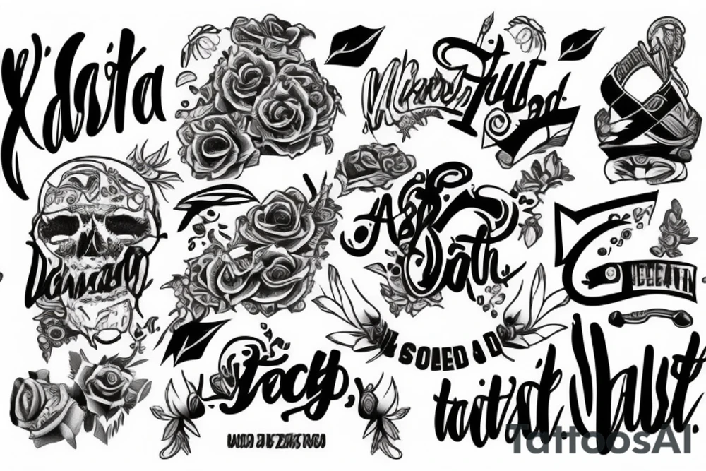 wasted youth tattoo idea