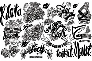 wasted youth tattoo idea