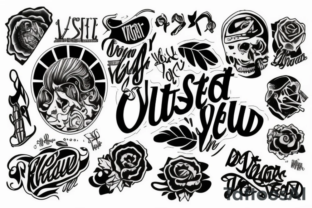 wasted youth tattoo idea