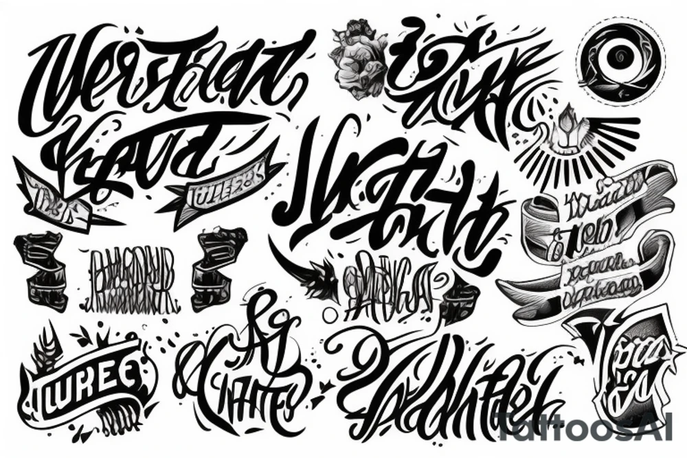 wasted youth tattoo idea