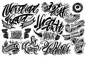 wasted youth tattoo idea