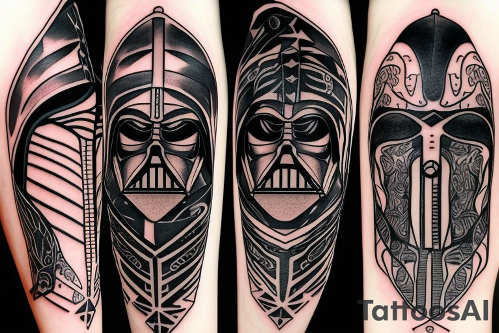 Jedi vs sith Light sabers clashing tattoo idea