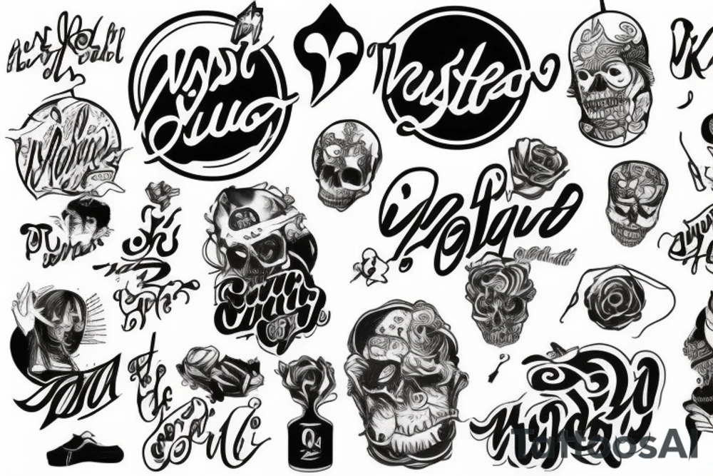 wasted youth tattoo idea