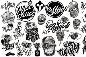 wasted youth tattoo idea