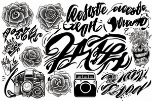 wasted youth tattoo idea