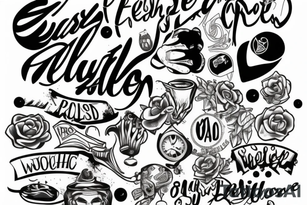 wasted youth tattoo idea