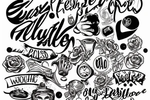 wasted youth tattoo idea