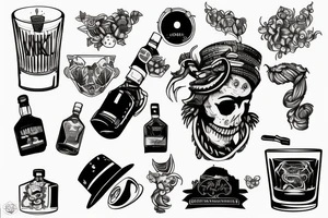 Whiskey sour tattoo idea