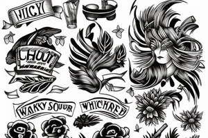Whiskey sour tattoo idea