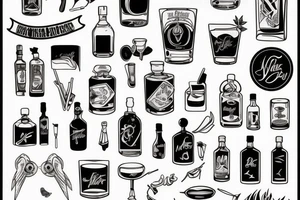 Whiskey sour tattoo idea