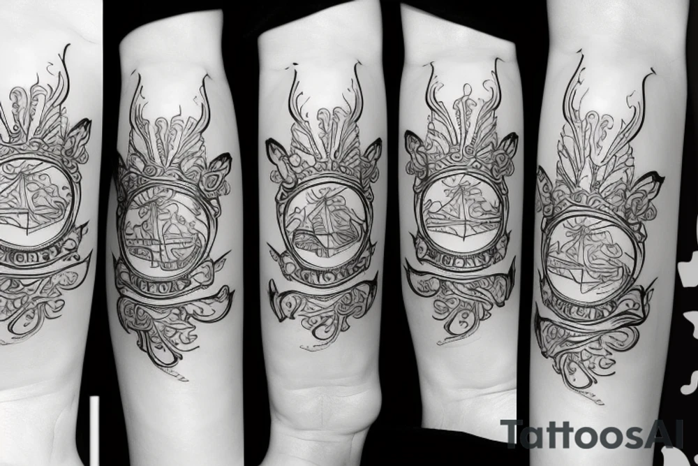 Whiskey glass with Patel colours white background tattoo idea