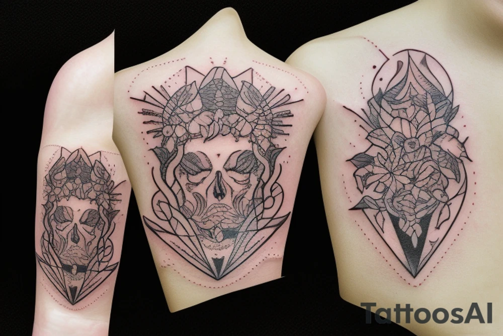 Candle burning in whiskey glass tattoo idea