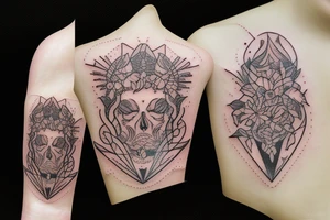 Candle burning in whiskey glass tattoo idea