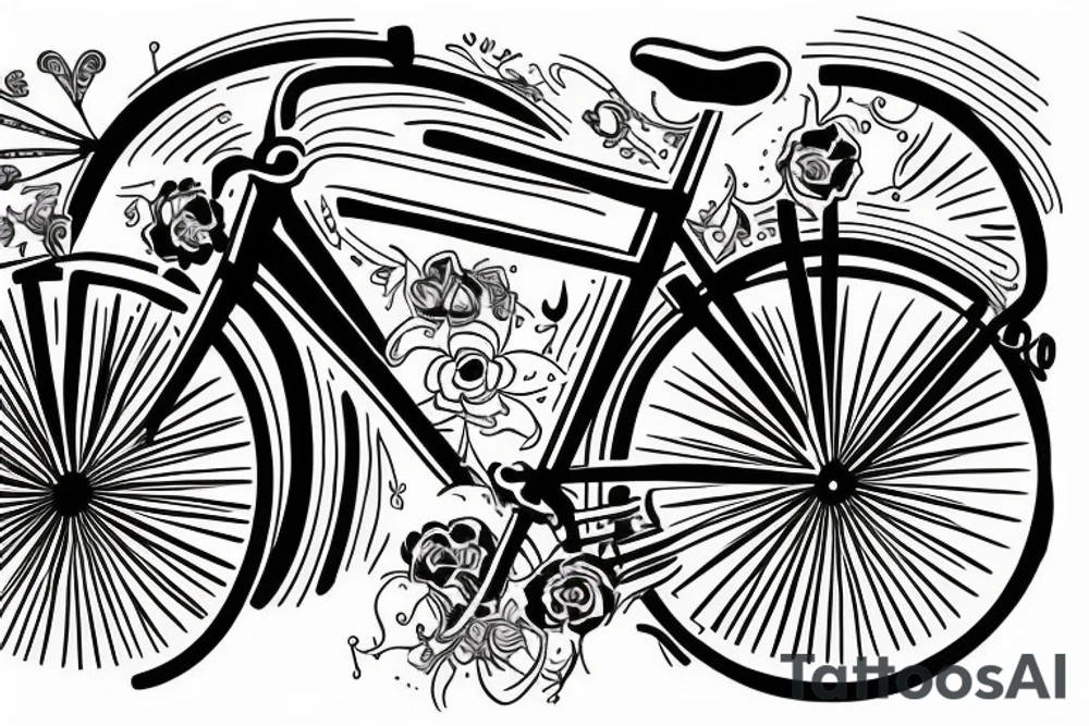 Like riding a bicycle tattoo idea