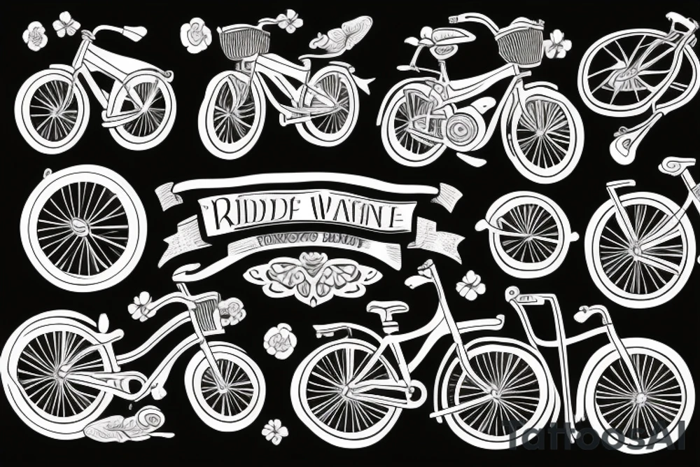 Like riding a bicycle tattoo idea