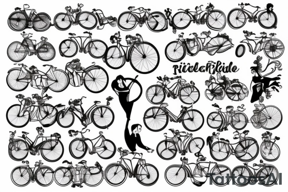 Like riding a bicycle tattoo idea