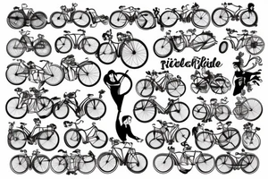 Like riding a bicycle tattoo idea