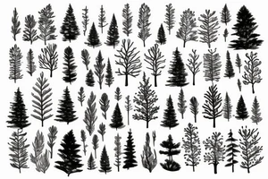 Pine tree little pines tattoo idea