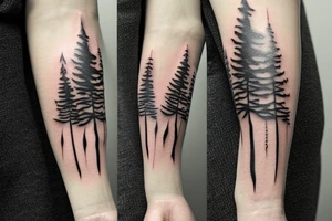 Pine tree little pines tattoo idea