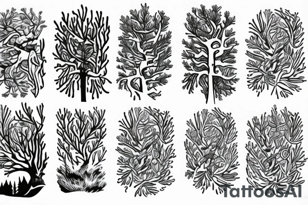 Pine tree little pines tattoo idea