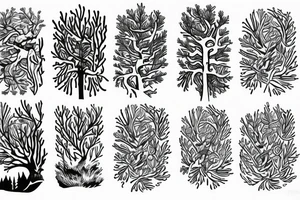 Pine tree little pines tattoo idea