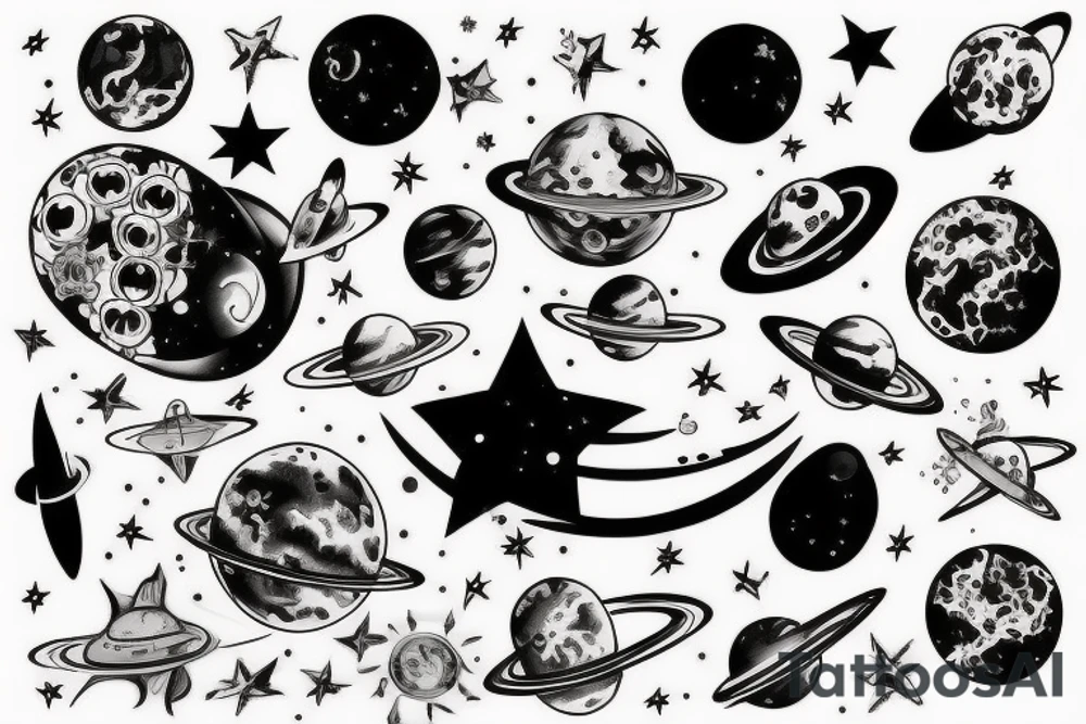 Space tattoo idea