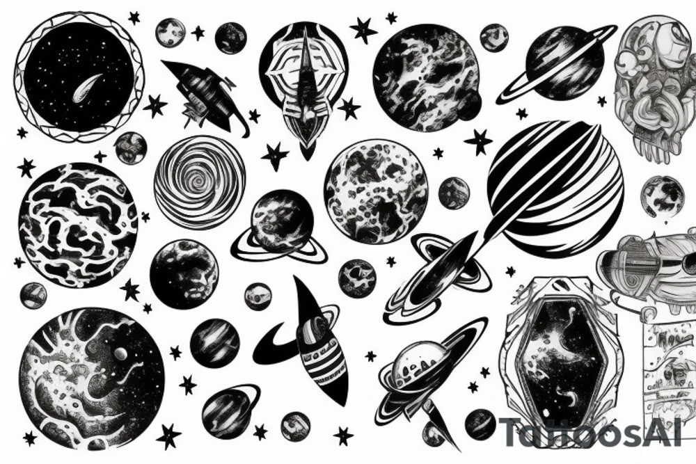Space tattoo idea